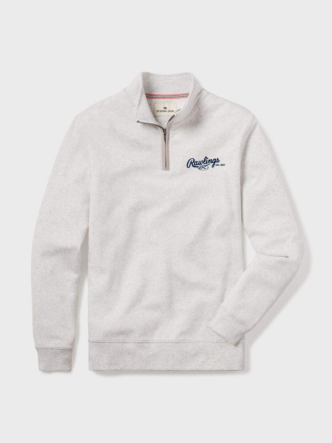 Rawlings x The Normal Brand Puremeso Weekend Quarter Zip, Maroon