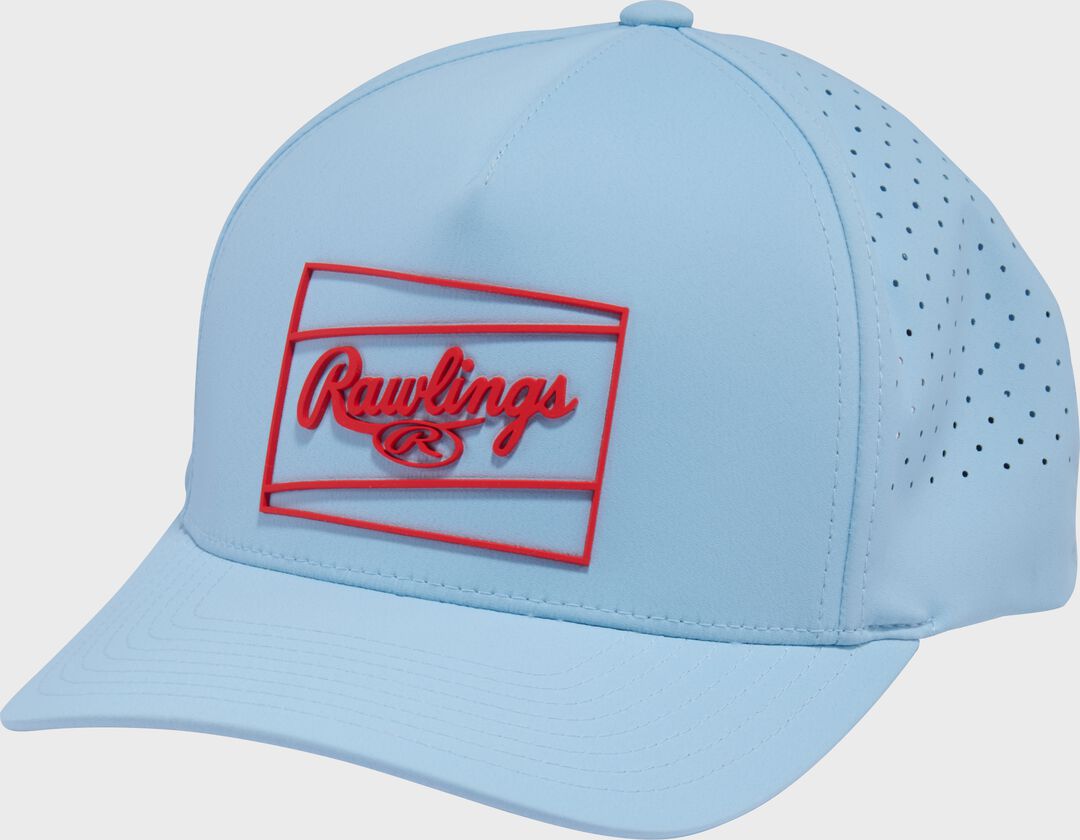 Rawlings Dark Green Laser Performance Patch Snapback Hat