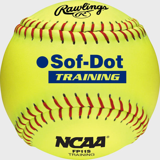 Rawlings 11-Inch NCAA Soft Poly-Core Fastpitch Training Ball, Dozen