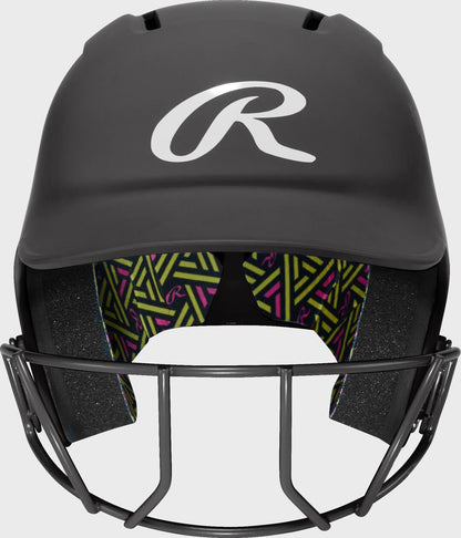 Rawlings CoolFlo Max Highlighter Youth Batting Helmet with Face Guard