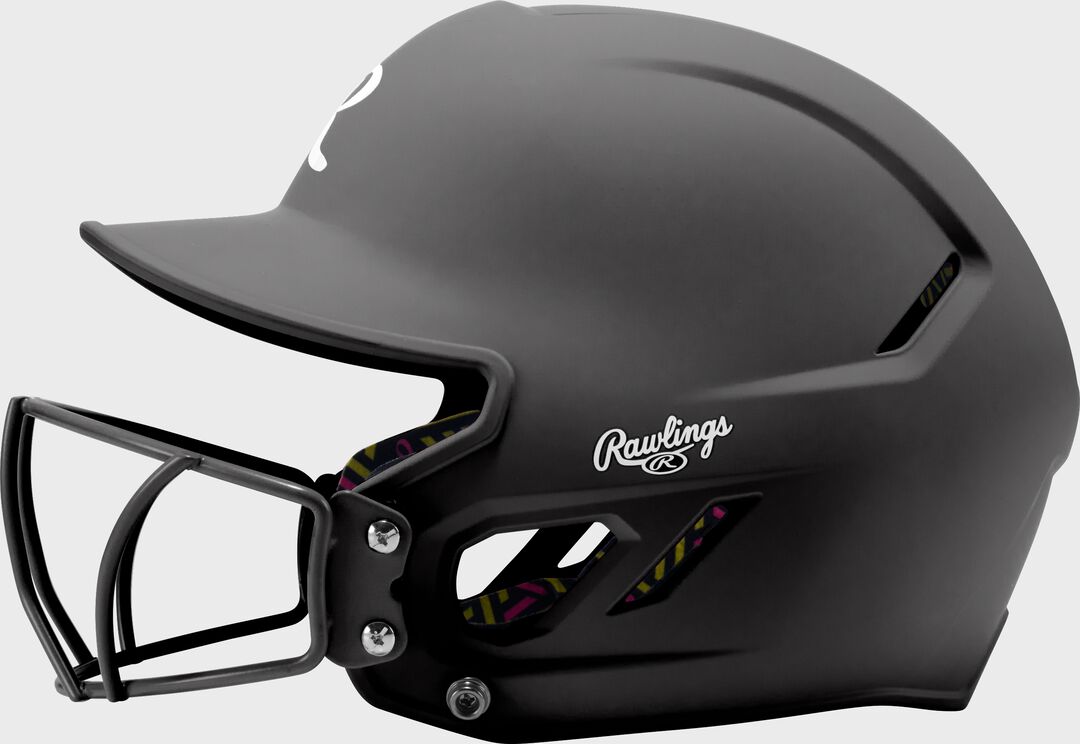 Rawlings CoolFlo Max Highlighter Youth Batting Helmet with Face Guard