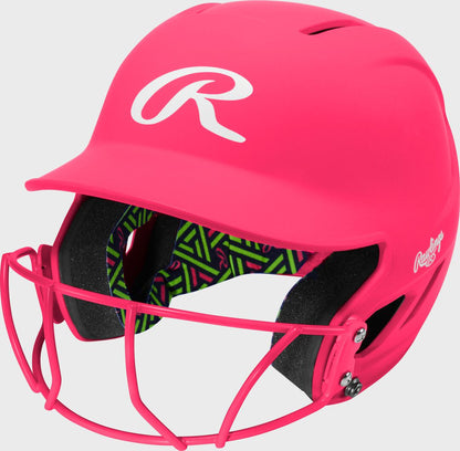 Rawlings CoolFlo Max Highlighter Youth Batting Helmet with Face Guard