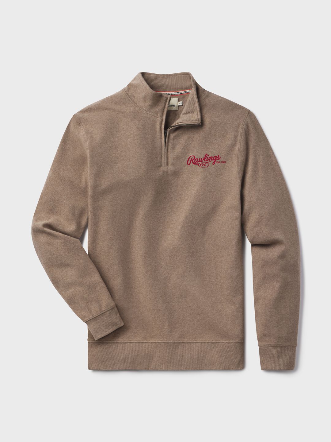 Rawlings x The Normal Brand Puremeso Weekend Quarter Zip, Maroon