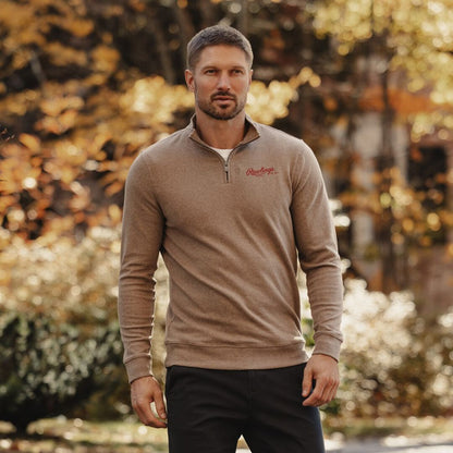 Rawlings x The Normal Brand Puremeso Weekend Quarter Zip, Khaki