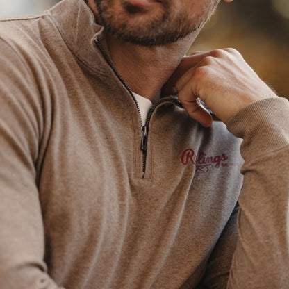 Rawlings x The Normal Brand Puremeso Weekend Quarter Zip, Khaki