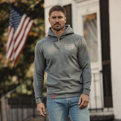 Rawlings x The Normal Brand Puremeso Fleece Hoodie, Athletic Grey