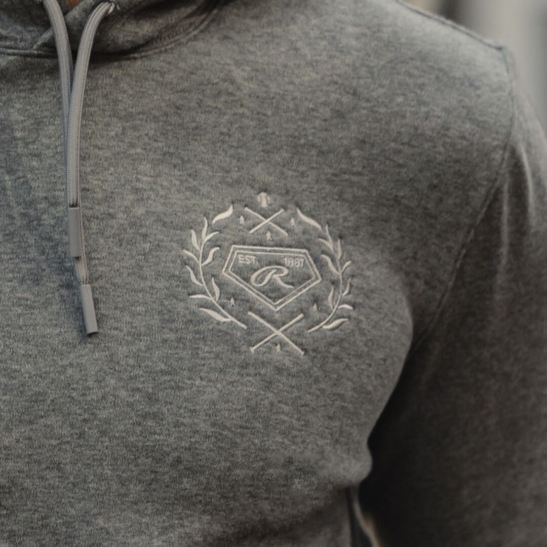 Rawlings x The Normal Brand Puremeso Fleece Hoodie, Athletic Grey