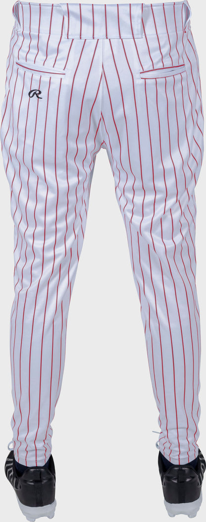 Rawlings 150 Jogger Fit Pinstripe Baseball Pants, Adult & Youth