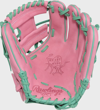 11.5" Heart of the Hide ContoUR Fit Pink Infield Glove, Right Hand Throw