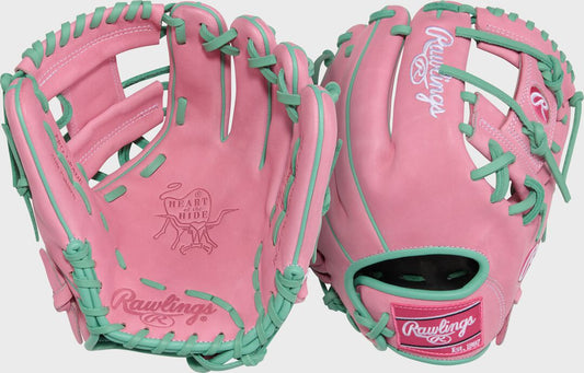 11.5" Heart of the Hide ContoUR Fit Pink Infield Glove, Right Hand Throw