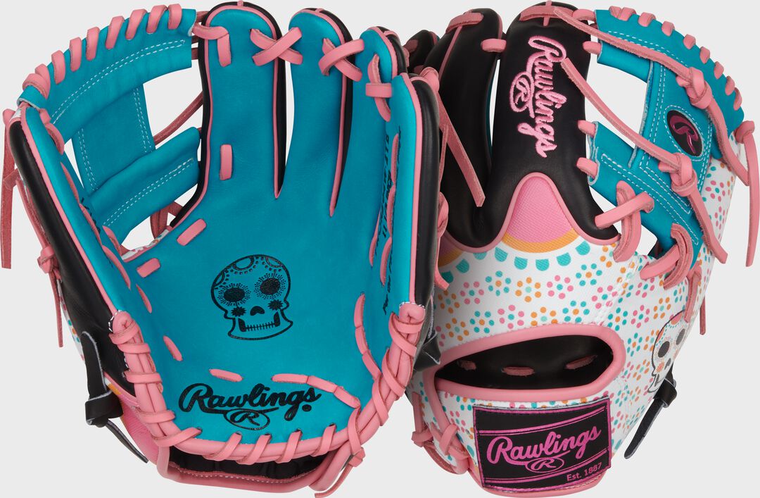 Limited Edition Heart of the Hide Dia De Los Muertos Infield Glove, Right Hand Throw