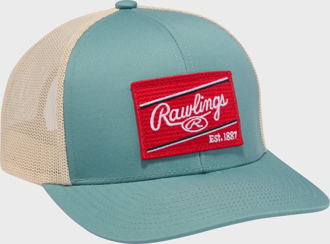 Rawlings ColorSync Rope Hat, Gray/Red