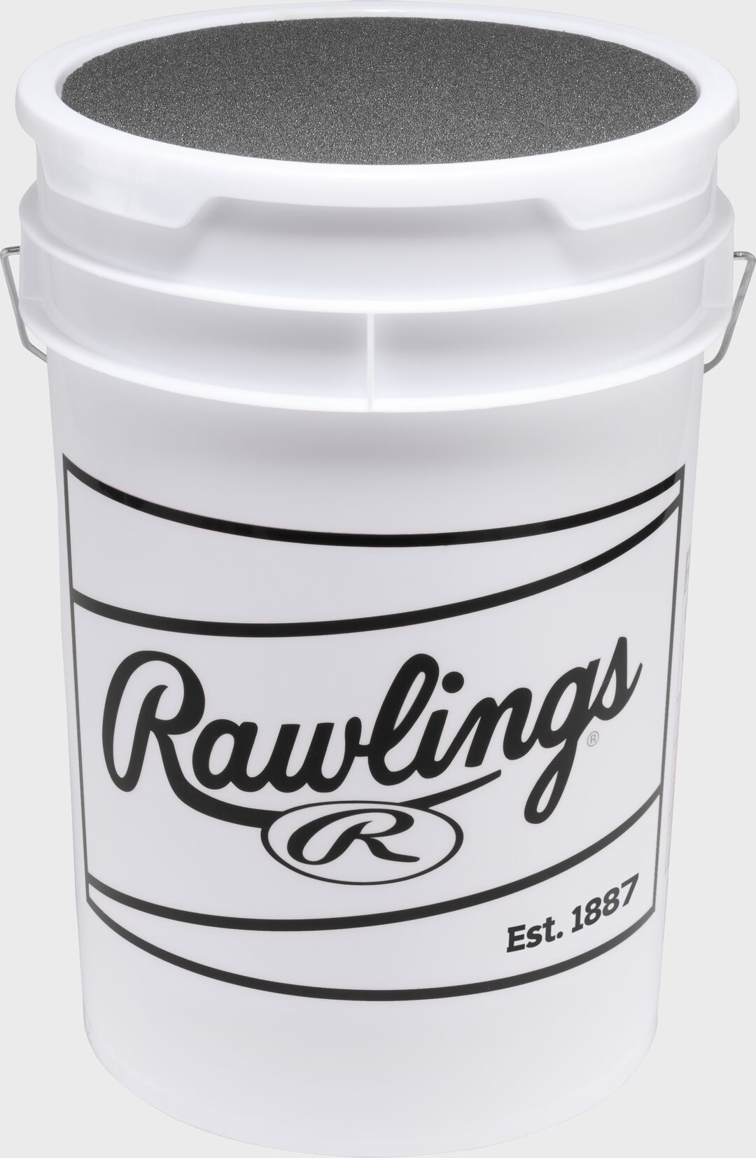 Rawlings 6-Gallon Bucket of R100-PC Pro Comp Hich School Practice Baseballs , Bucket with 24 Balls