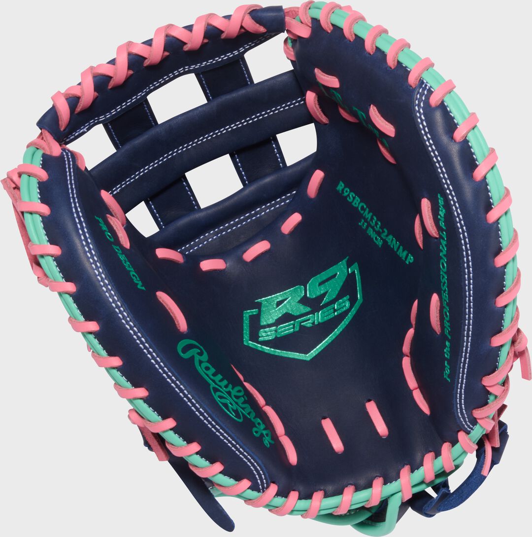 Rawlings R9 Series 33-inch Fastpitch Softball Catcher's Mitt, Right Hand Throw