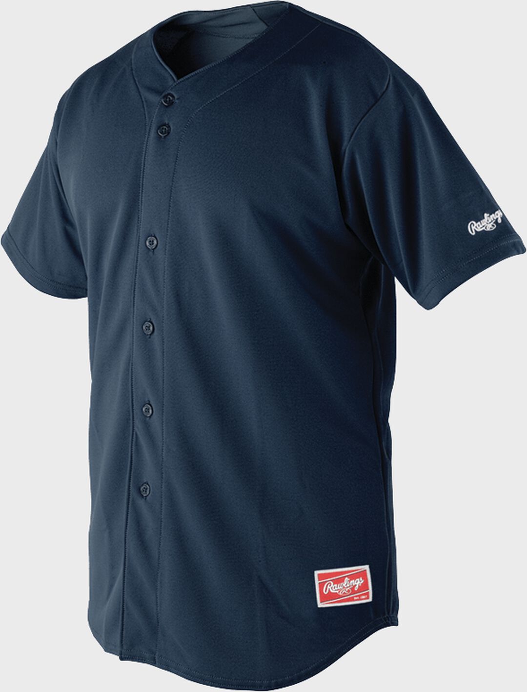 Short Sleeve Full Button Front Jersey, Adult & Youth