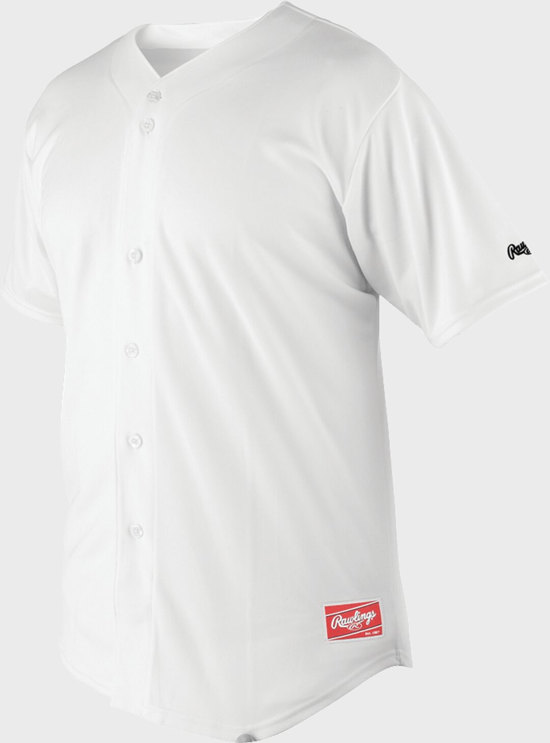 Short Sleeve Full Button Front Jersey, Adult & Youth