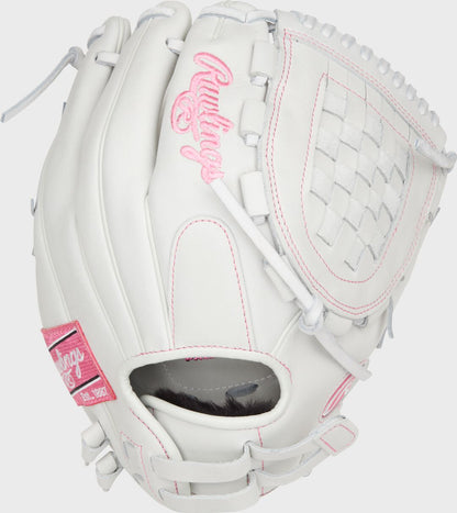 Liberty Advanced Color Series 12 in Fastpitch Glove, White/Pink