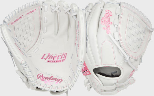 Liberty Advanced Color Series 12 in Fastpitch Glove, White/Pink