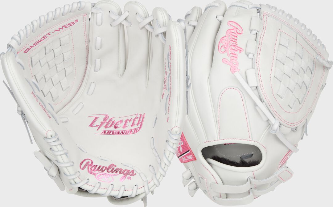 Liberty Advanced Color Series 12 in Fastpitch Glove, Gray/Columbia Blue