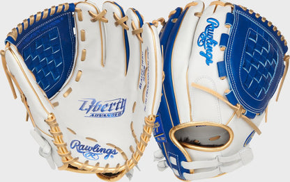 Liberty Advanced Color Series 12 in Fastpitch Glove, White/Pink