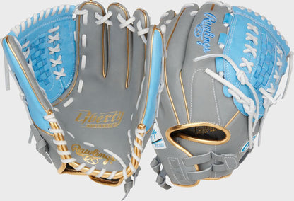Liberty Advanced Color Series 12.5 in Fastpitch Glove, White/Scarlet