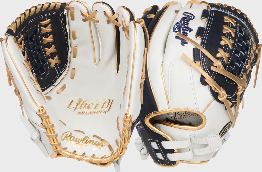 Liberty Advanced Color Series 12.5 in Fastpitch Glove, Gray/Columbia Blue