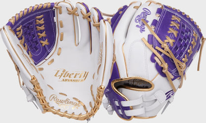 Liberty Advanced Color Series 12.5 in Fastpitch Glove, Gray/Columbia Blue