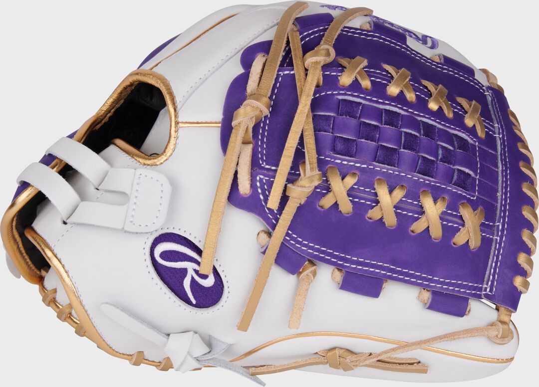 Liberty Advanced Color Series 12.5 in Fastpitch Glove, White/Purple