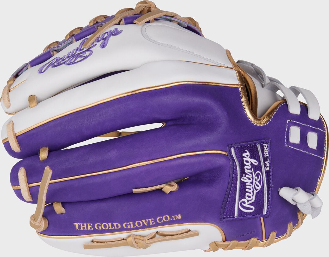 Liberty Advanced Color Series 12.5 in Fastpitch Glove, White/Purple