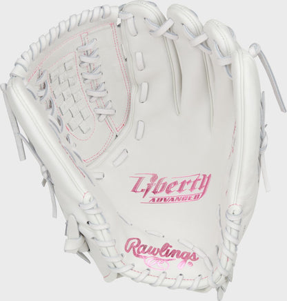 Liberty Advanced Color Series 12.5 in Fastpitch Glove, White/Pink