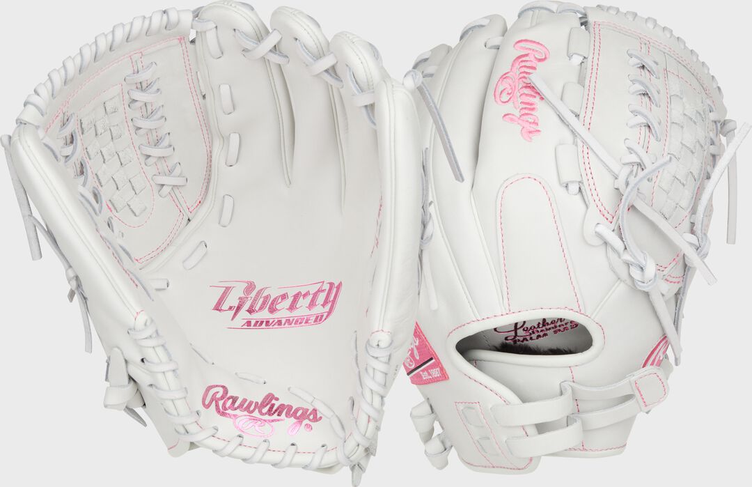 Liberty Advanced Color Series 12.5 in Fastpitch Glove, White/Purple
