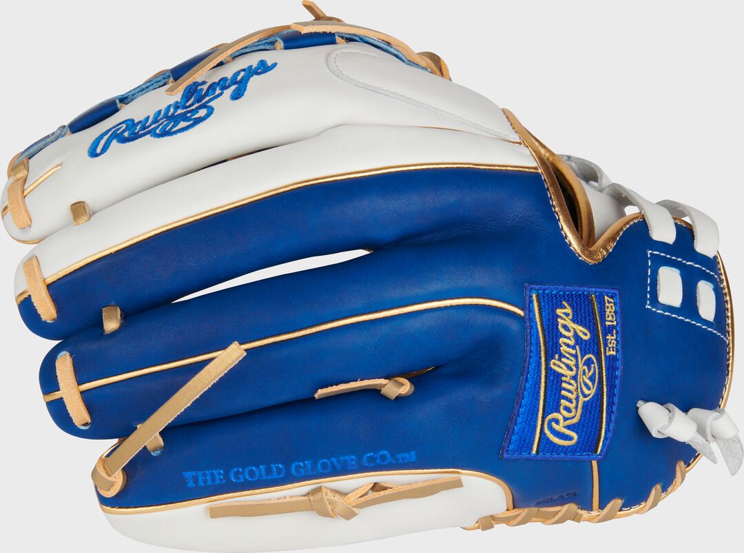 Liberty Advanced Color Series 12.5 in Fastpitch Glove, White/Royal