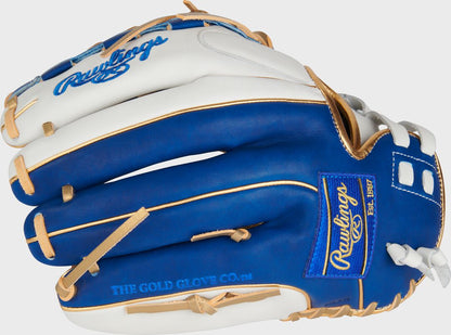 Liberty Advanced Color Series 12.5 in Fastpitch Glove, White/Royal