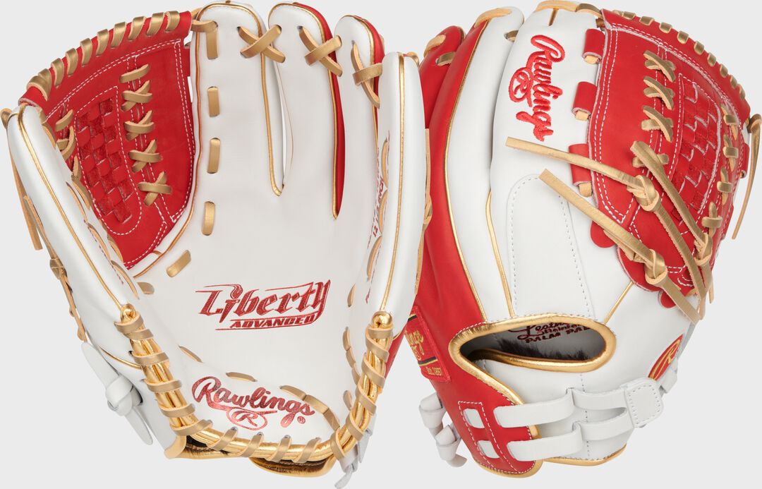 Liberty Advanced Color Series 12.5 in Fastpitch Glove, White/Purple