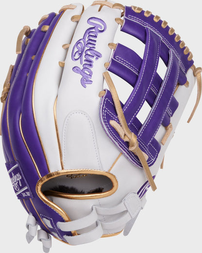 Liberty Advanced Color Series 12.75 in Outfield Glove, White/Purple