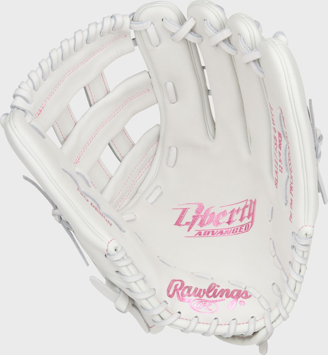 Liberty Advanced Color Series 12.75 in Outfield Glove, White/Pink