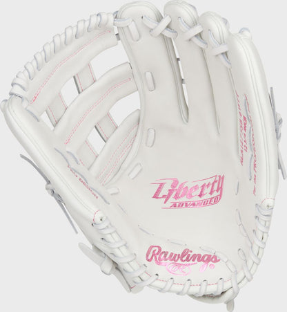 Liberty Advanced Color Series 12.75 in Outfield Glove, White/Pink