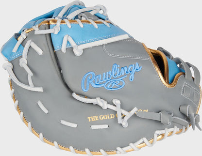 Liberty Advanced Color Series 13 in 1st Base Mitt, Gray/Columbia Blue