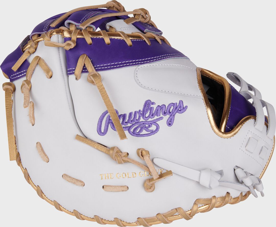 Liberty Advanced Color Series 13 in 1st Base Mitt, White/Purple