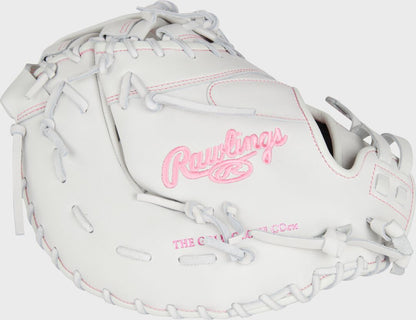 Liberty Advanced Color Series 13 in 1st Base Mitt, White/Pink