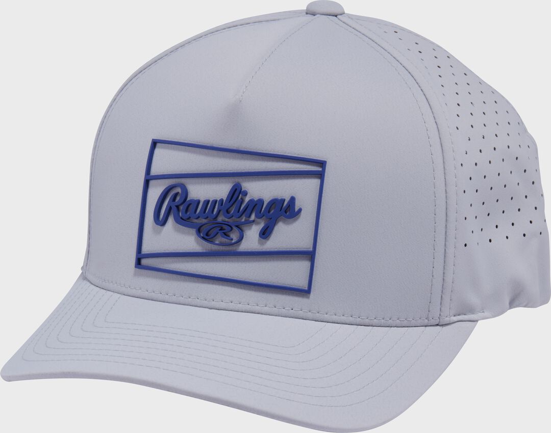 Rawlings Dark Green Laser Performance Patch Snapback Hat