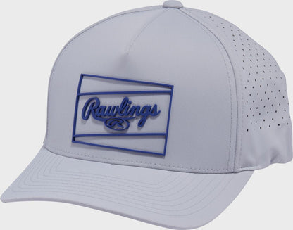 Rawlings Dark Green Laser Performance Patch Snapback Hat