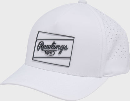Rawlings Dark Green Laser Performance Patch Snapback Hat