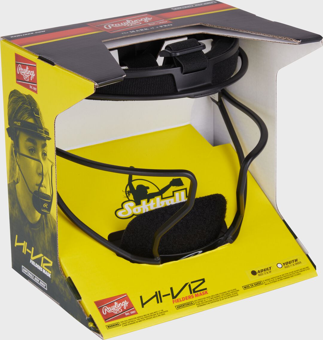 Rawlings Hi-Viz Softball Fielder's Mask