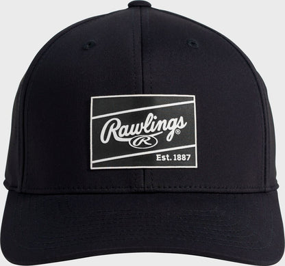 Rawlings Performance Snapback Hat, Black