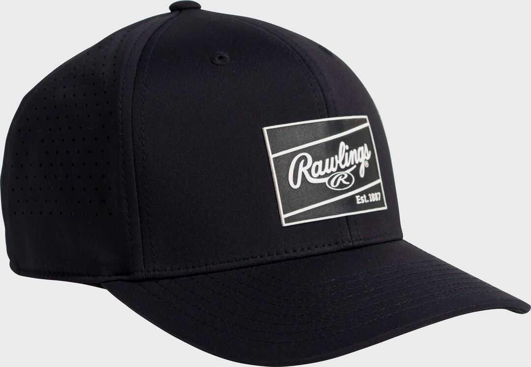 Rawlings Performance Snapback Hat, Black