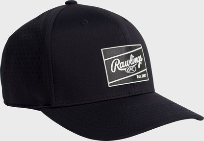 Rawlings Performance Snapback Hat, Black