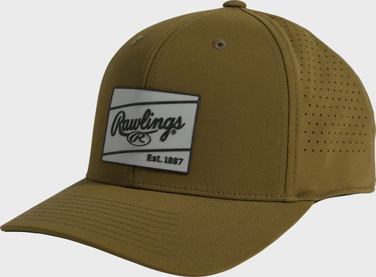 Rawlings Performance Snapback Hat, Military Green