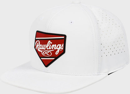 Rawlings Home Plate Performance Flat Bill Snapback Hat, Navy