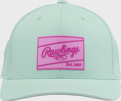 Rawlings Mint Performance Curved Bill Snapback Hat